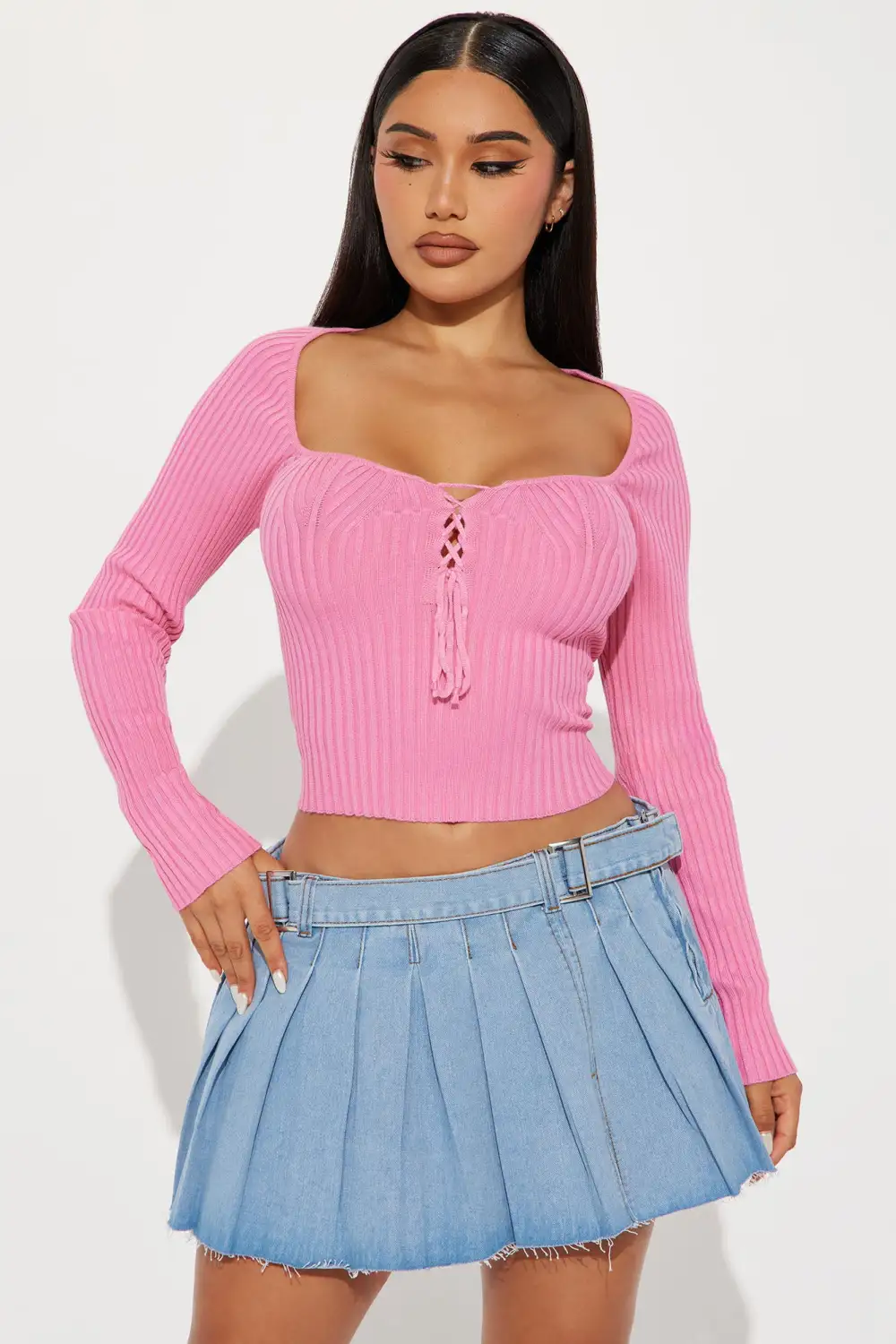 Cuteness Overload Sweater Top - Pink