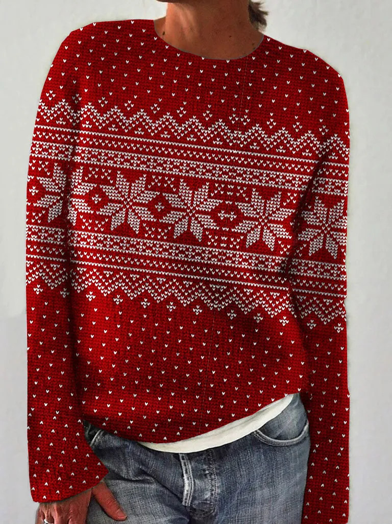 Women's Vintage Ethnic Style Pullover Sweater