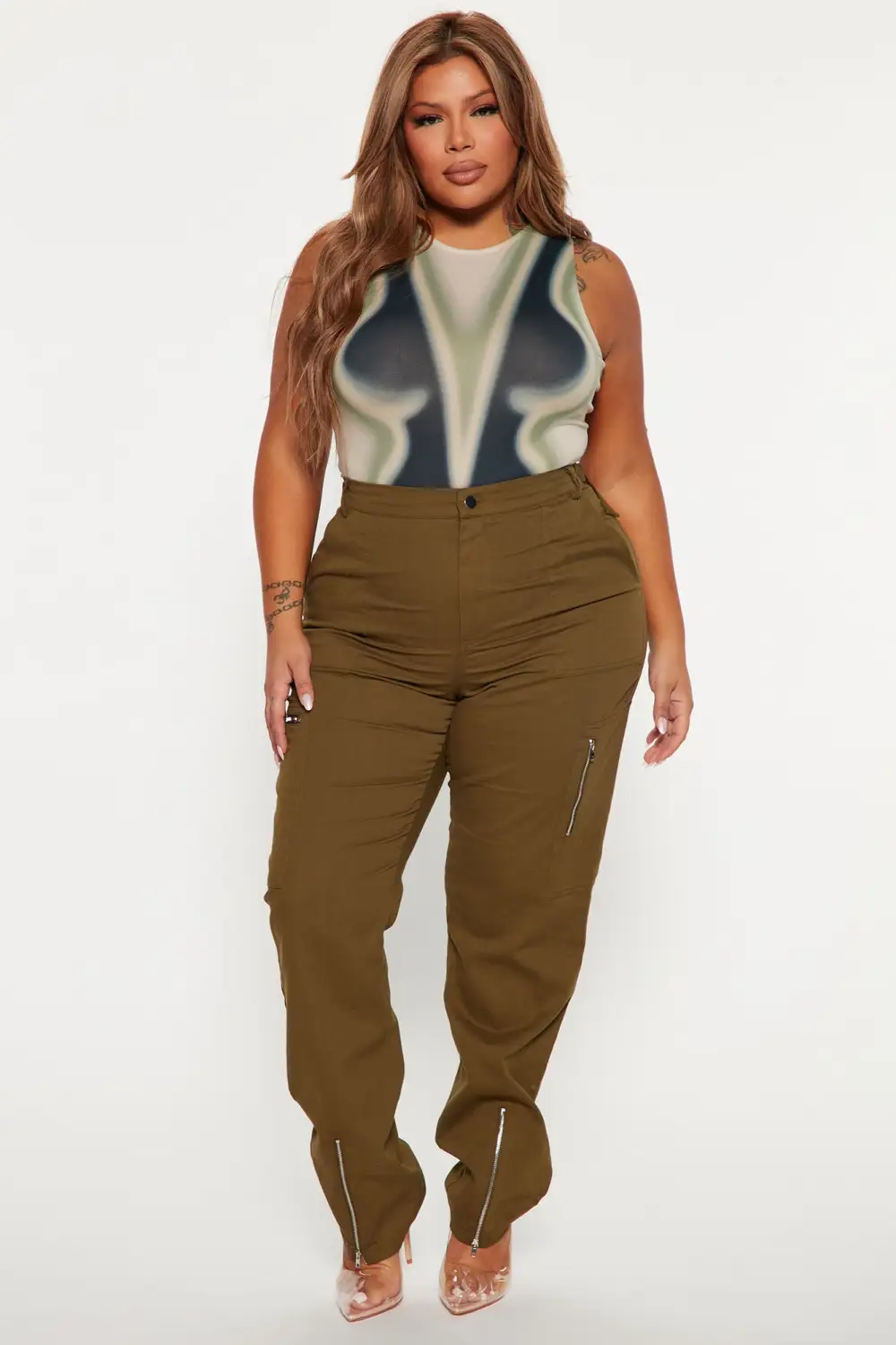 Out Of Body Experience Bodysuit - Taupe