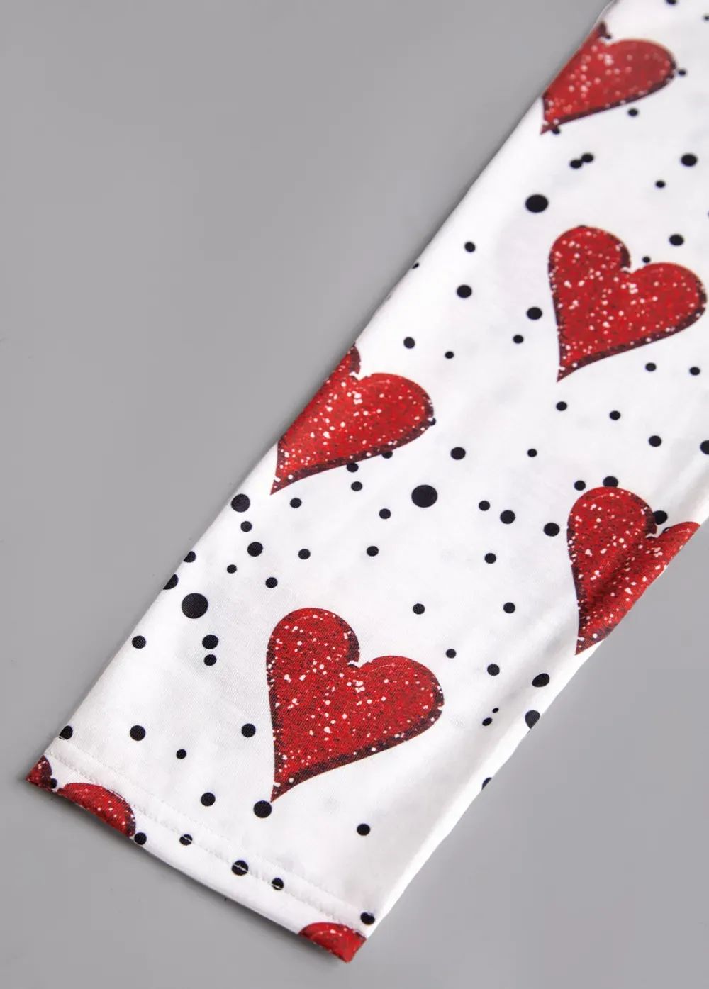 White Valentine's Day Print Long Sleeve T Shirt