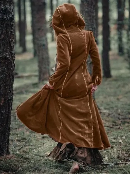 Long Sleeve Hoodie Cotton-Blend Jacket