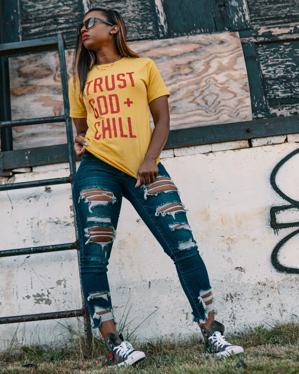 Trust God + Chill Adult Box T-Shirt