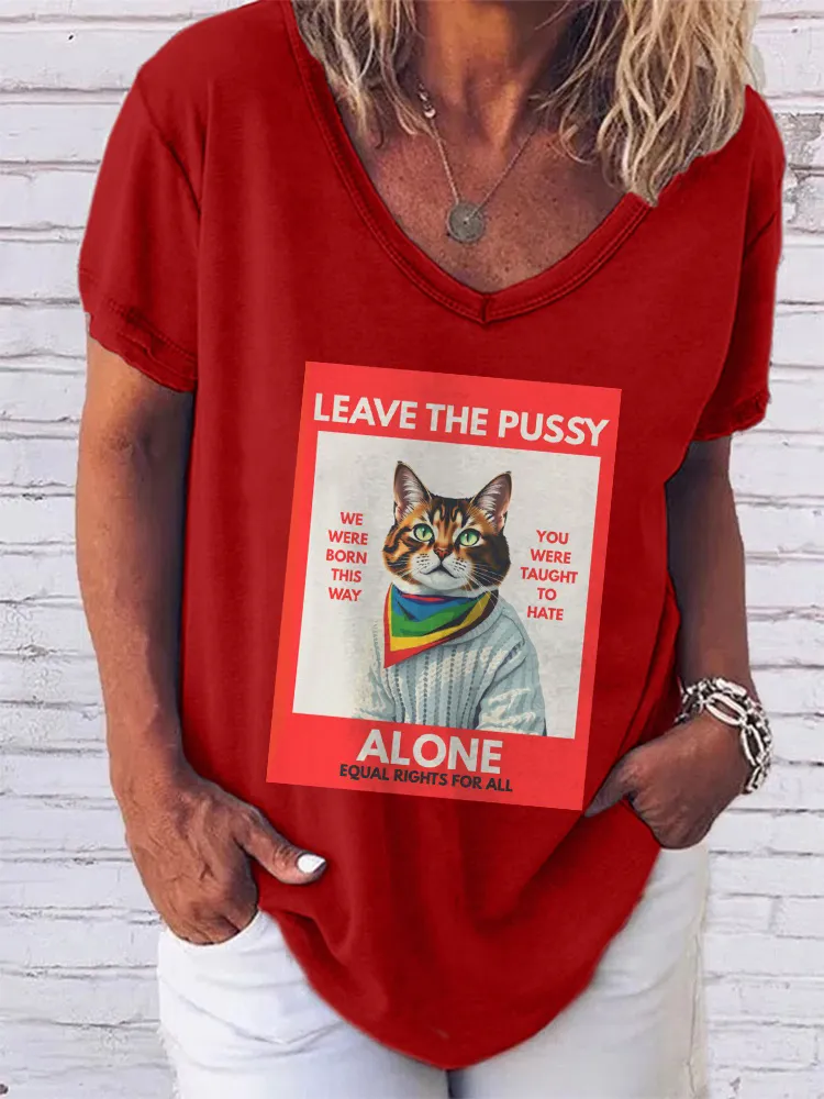 Women'S Pride Month V-Neck Short-Sleeved T-Shirt