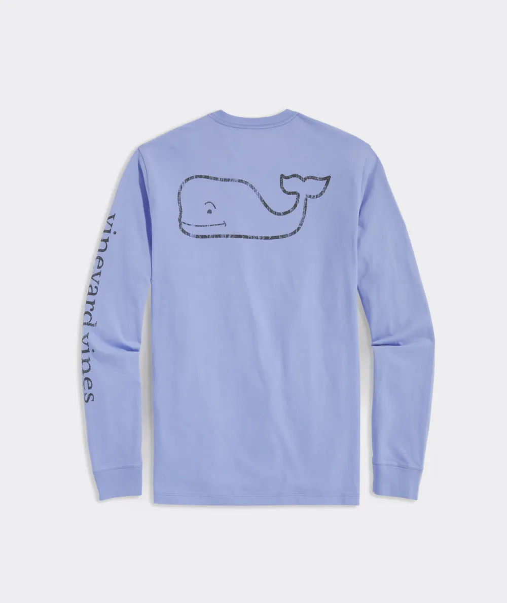 Vintage Whale Long-Sleeve Pocket Tee