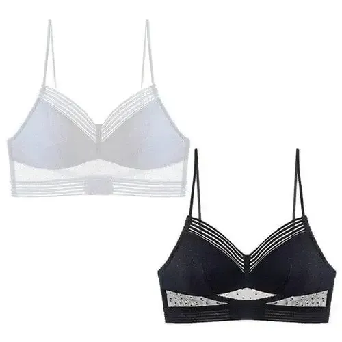 Starry Bra - Low Back Wireless Lifting Lace Bra