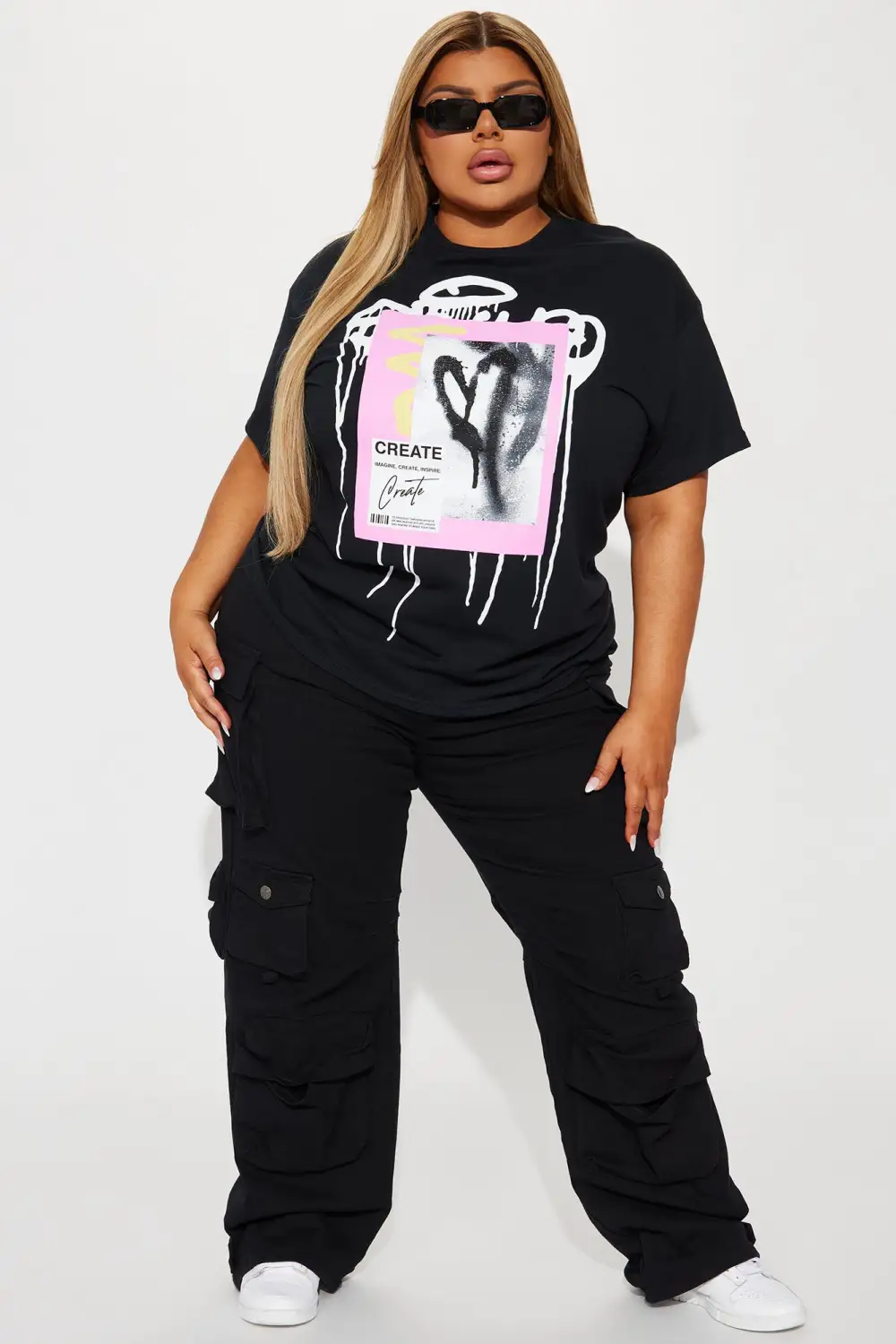 Create Love Graffiti Tshirt - Black
