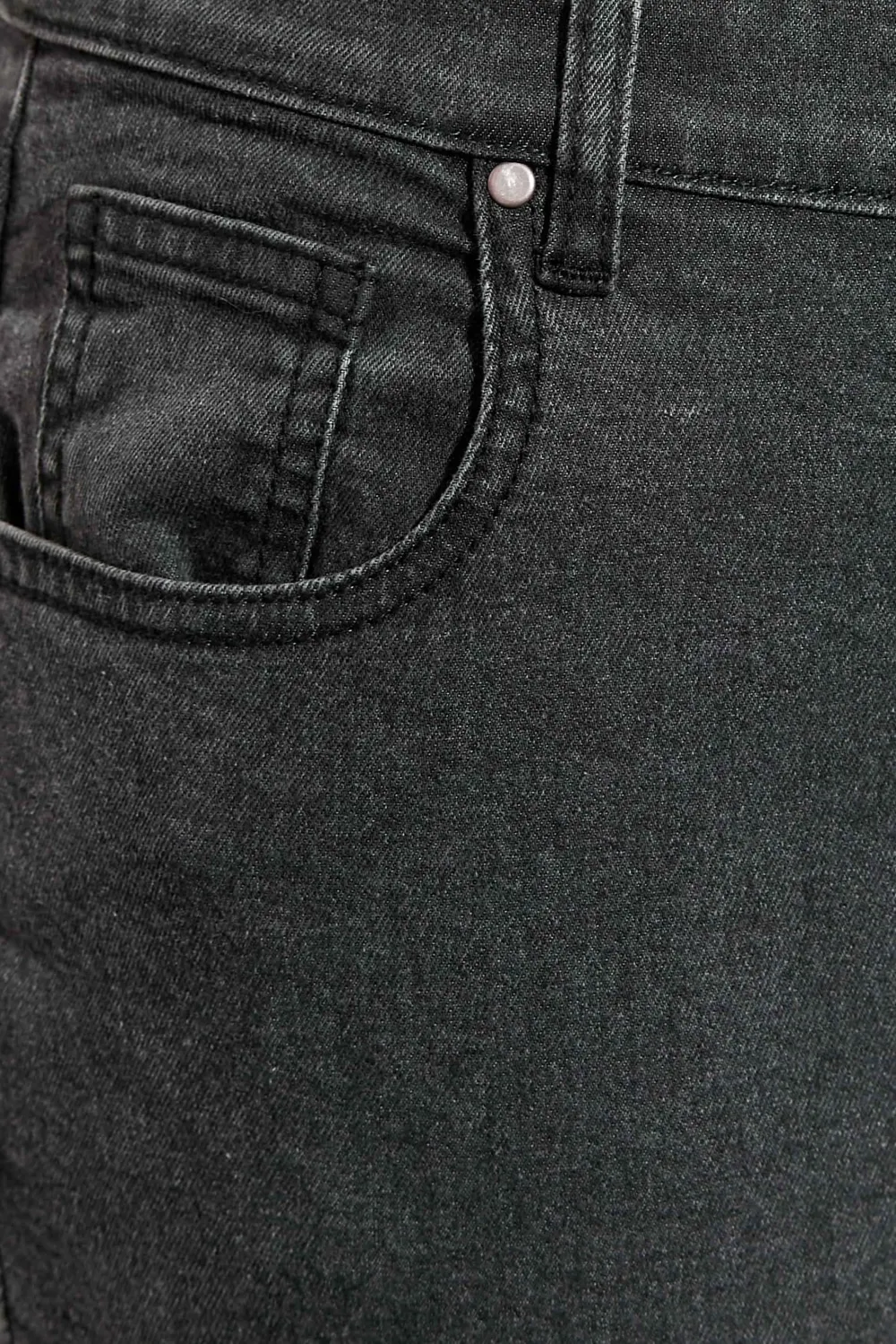 YOURS Curve Blue Side Split Stretch Straight Leg Jeans