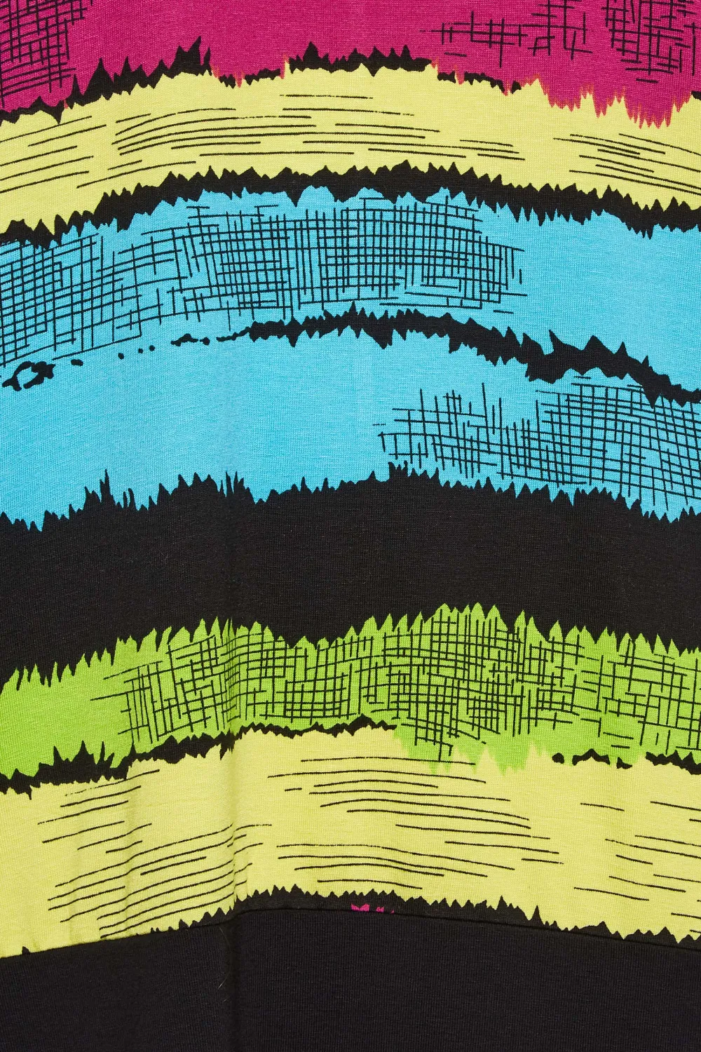 YOURS Curve Black Stripe Print Top