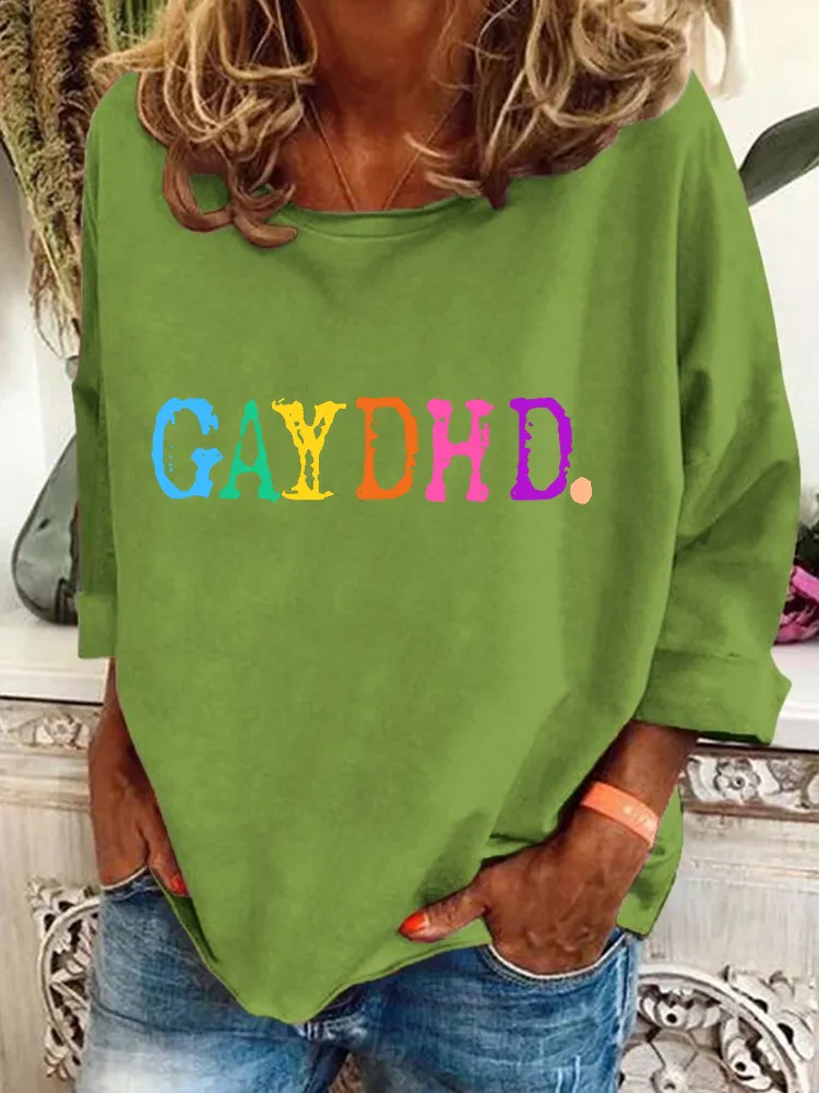 Women'S Gaydhd V-Neck Short-Sleeved T-Shirt