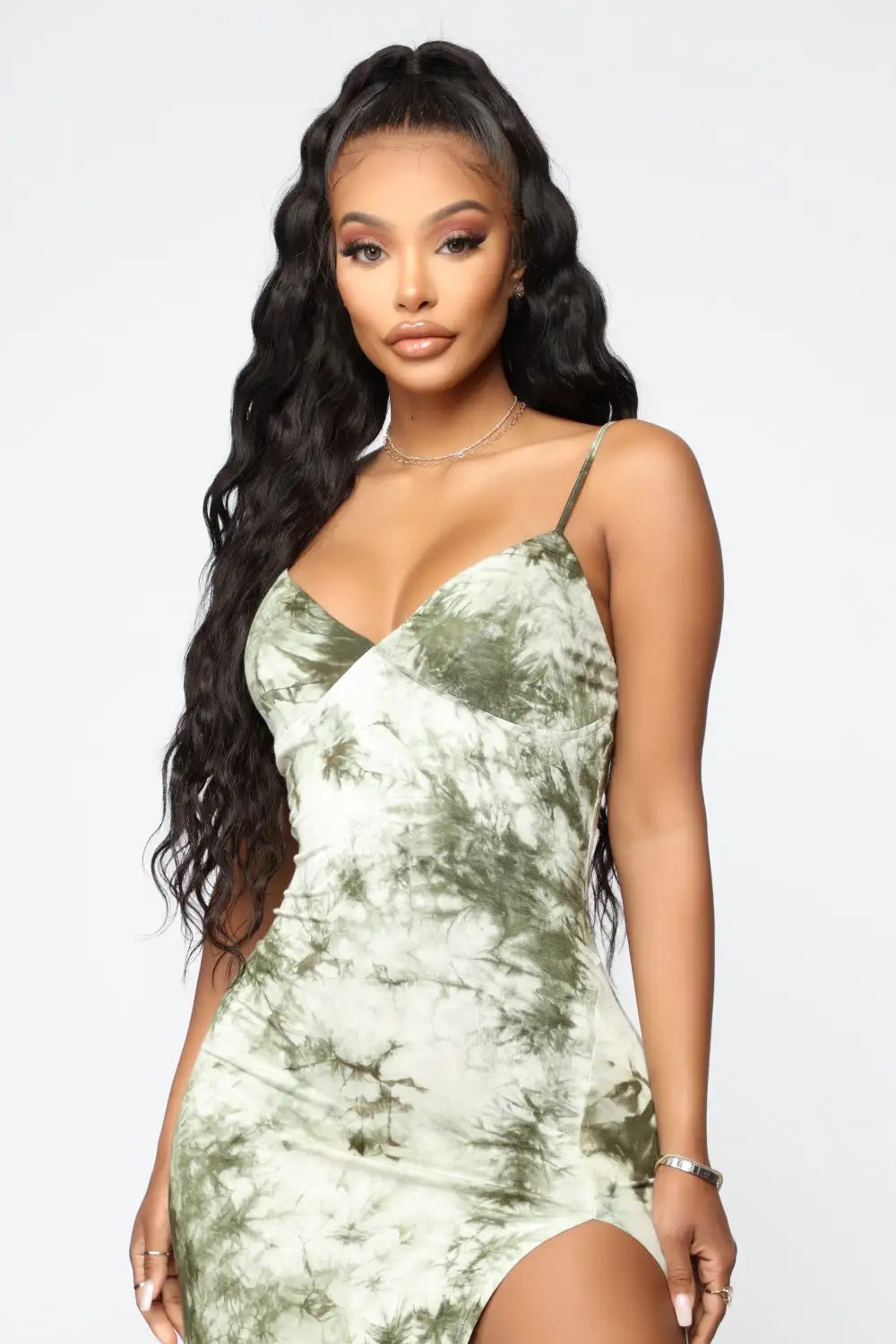 Dying For Your Love Tie Dye Maxi Dress - Olive