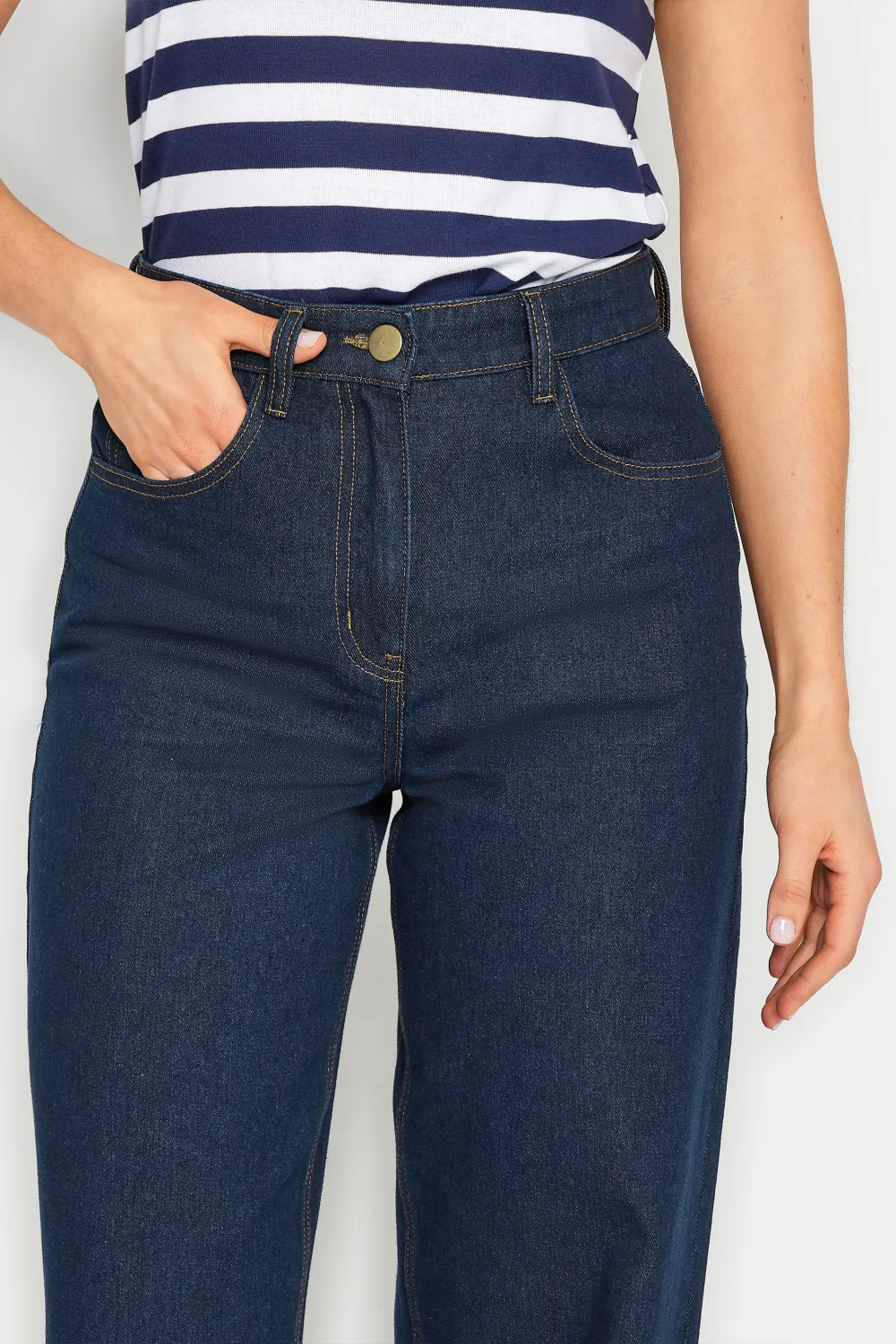 LTS Tall Indigo Blue Wide Leg Jeans