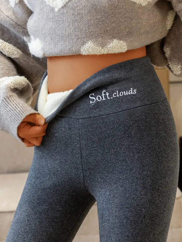 Plus Velvet Basics Skinny Solid Leggings