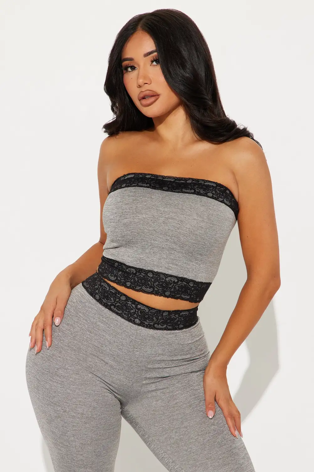 On An Errand Run Pant Set - Heather Grey