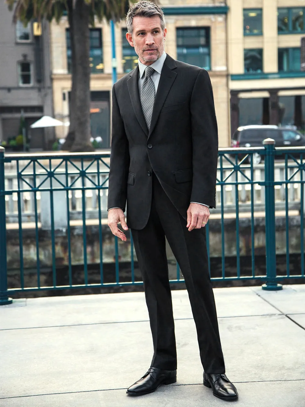 Pronto Uomo Platinum Executive Fit Wool Suit Jacket