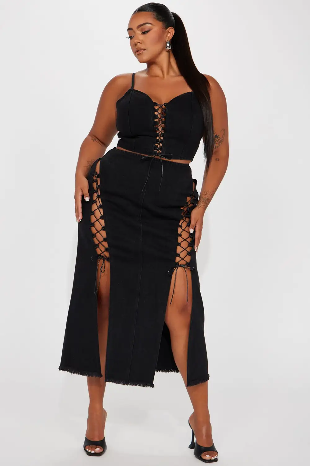 The One And Only Skirt Set - Black