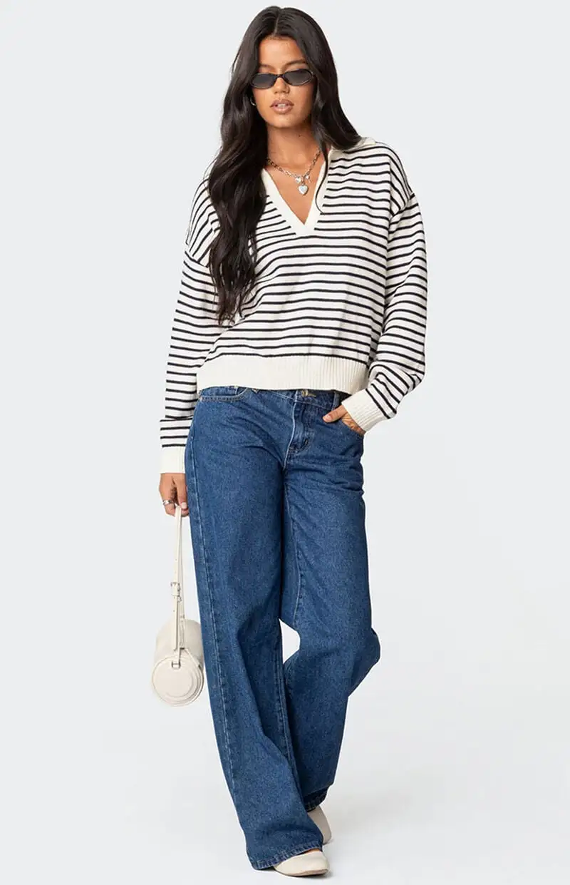 Edikted Copenhagen Oversized Striped Sweater