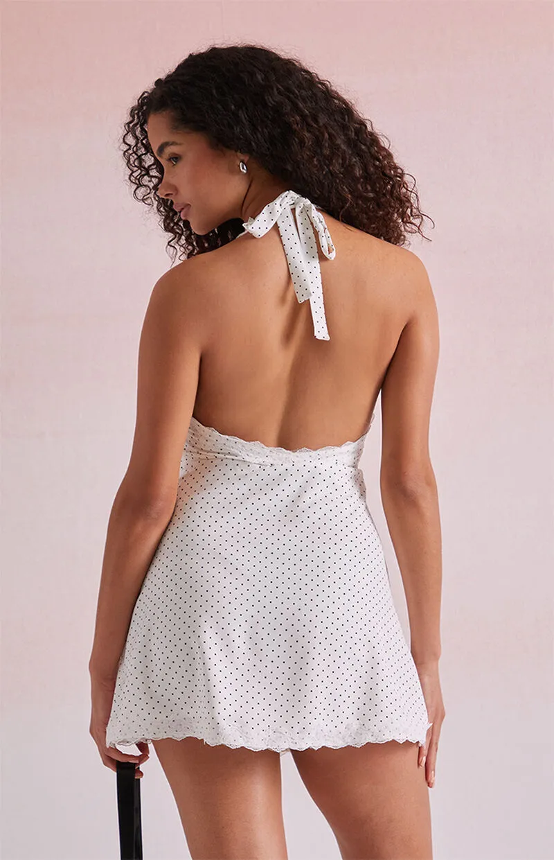 Beverly and Beck Lucy Lace Trim Mini Dress