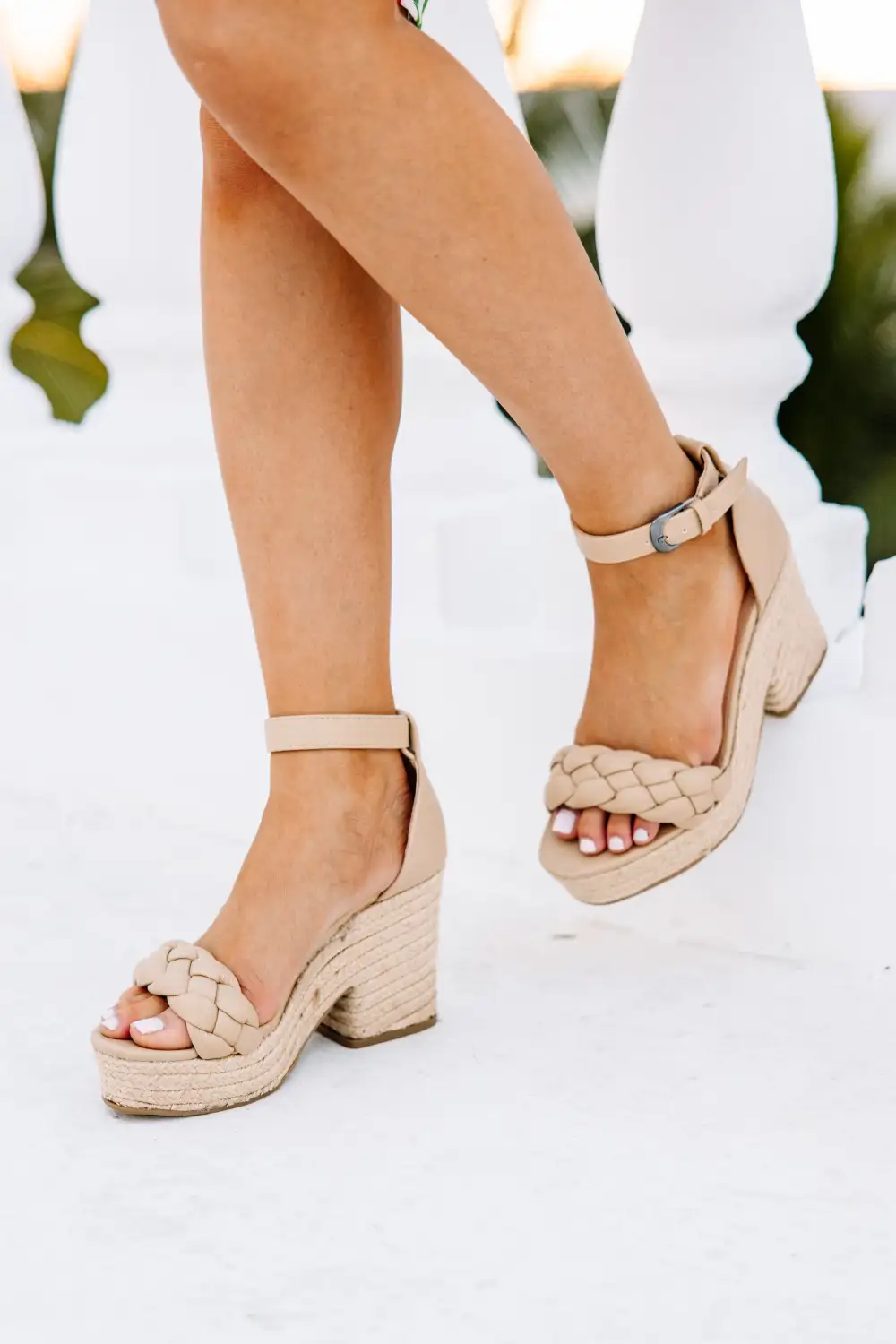 Walk The Walk Latte Brown Jute Heels