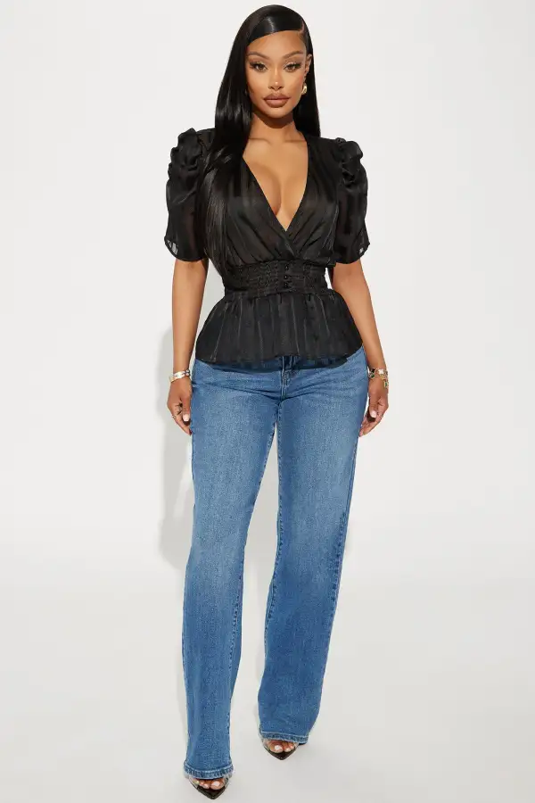 Katy Blouse Top - Black