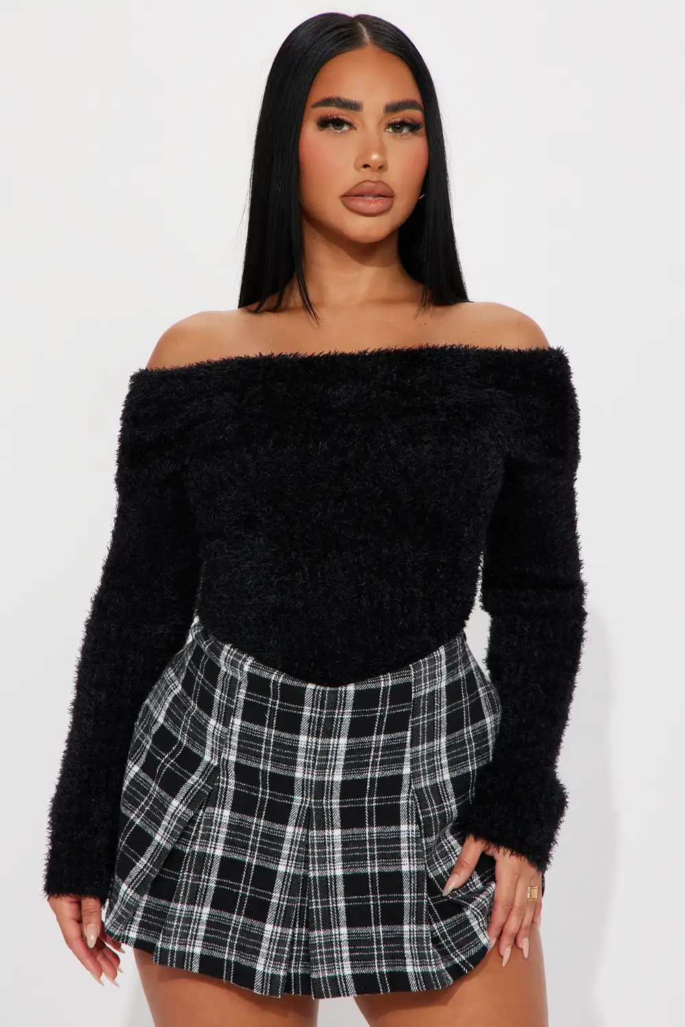 Antonia Sweater Top - Black