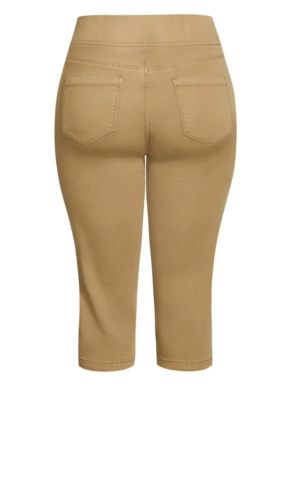 Evans Brown Pull On Cropped Jeans