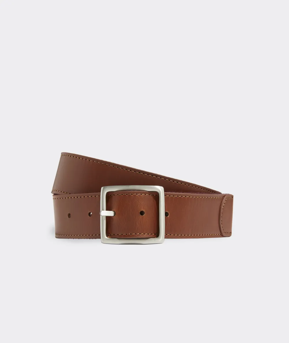 Leather & Webbing Reversible Belt