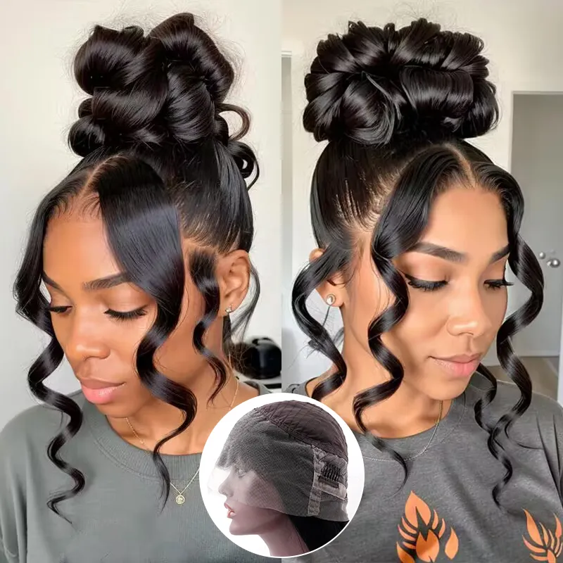 16-34inch 360 Lace Frontal Wig Super Natural Human Hair Wigs 180% Density