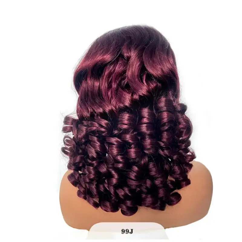 Super Double Drawn Vietnamese Raw Hair Bouncy Curls Hair Funmi Wig 13×6 Lace Frontal Wigs