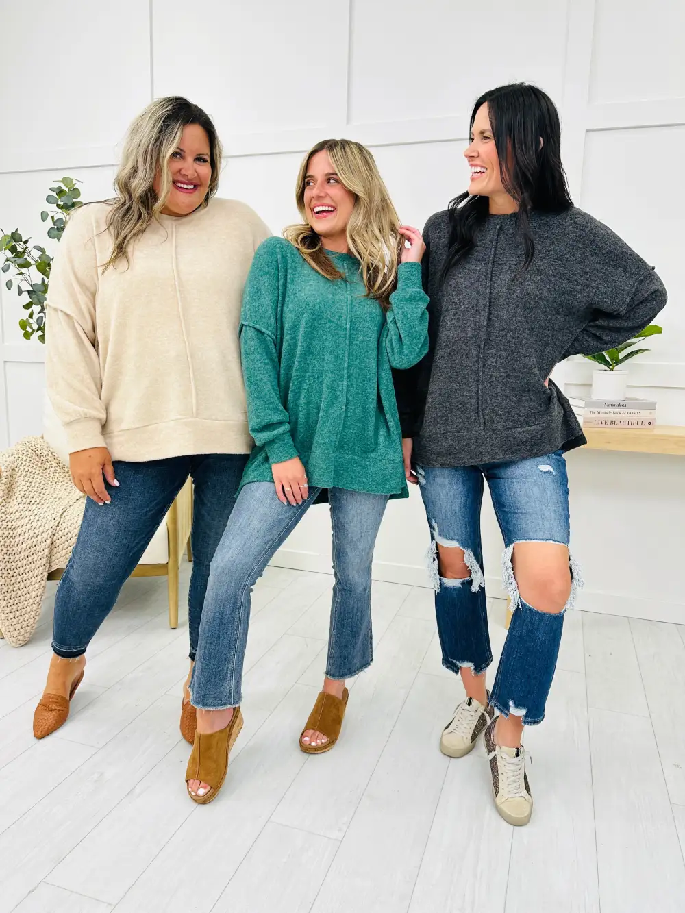 DOORBUSTER! REG/CURVY Give In To You Sweater- Multiple Colors!
