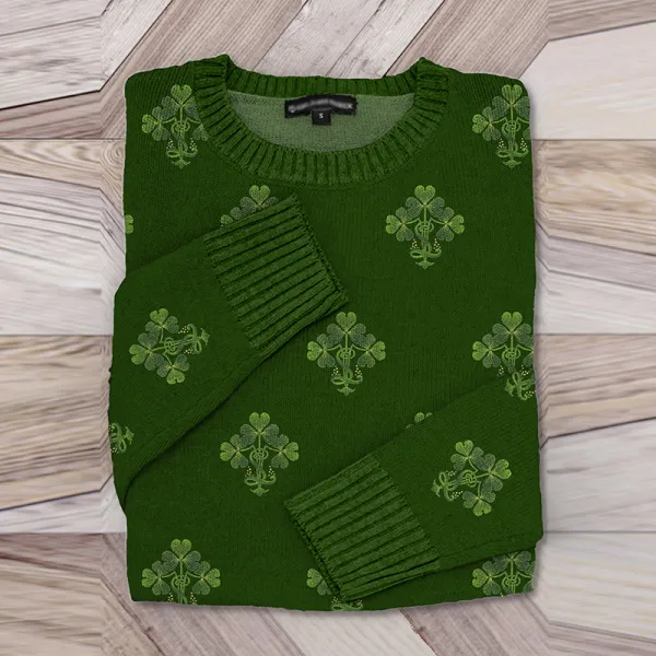 Ireland Art  Jacquard Knit Women'S Sweater