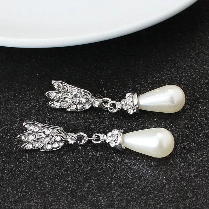 Pearl necklace alloy temperament wedding set