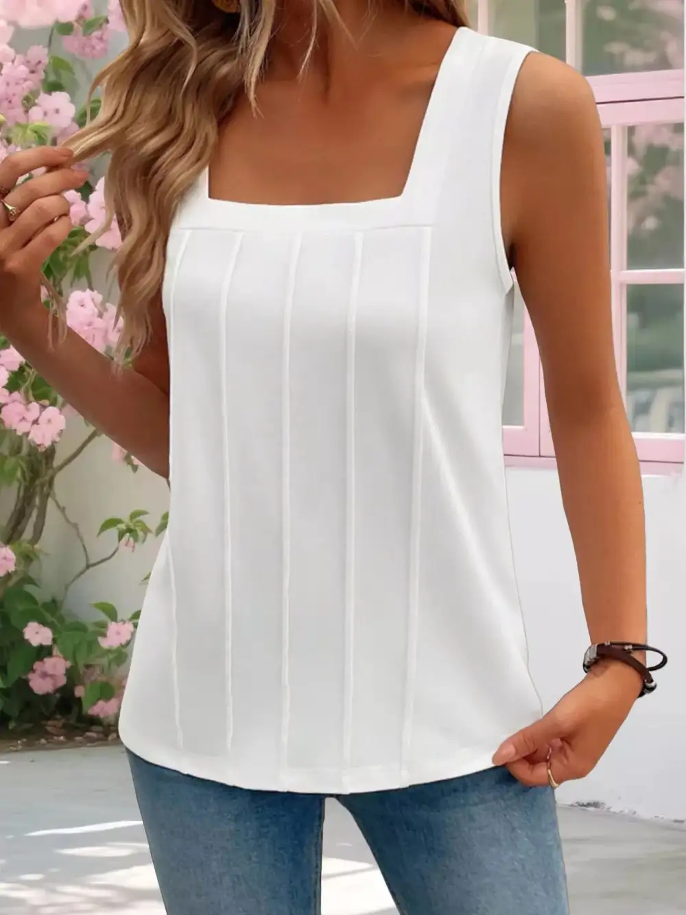 Square Neck Tank Top