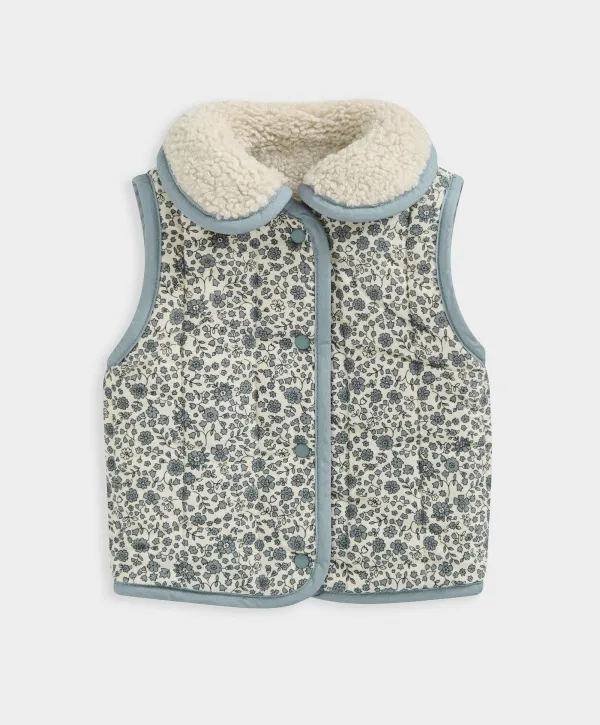 Reversible Borg Gilet - Beige