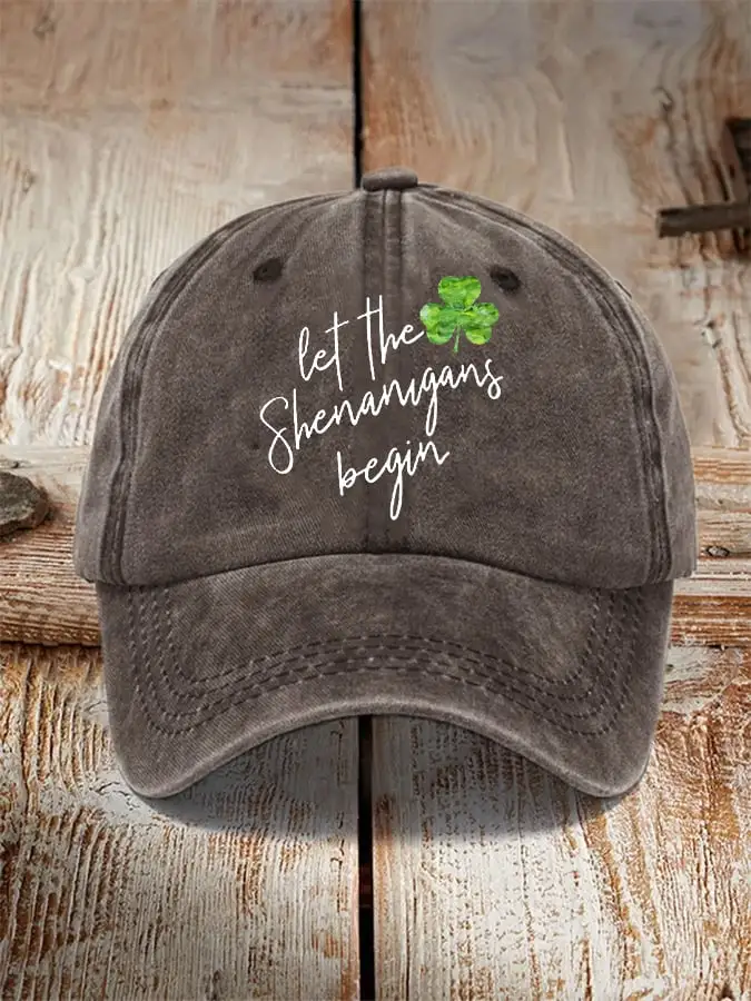 Unisex St. Patrick's Day Let The Shenanigans Begin Shamrock Hat