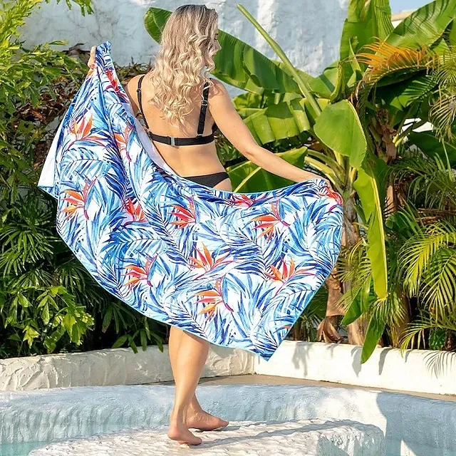 Microfiber Sand Free Beach Towel Quick Dry Super Absorbent Large Towels Blanket for Travel Pool Swimming Bath Camping Yoga Girls Women Men Adults