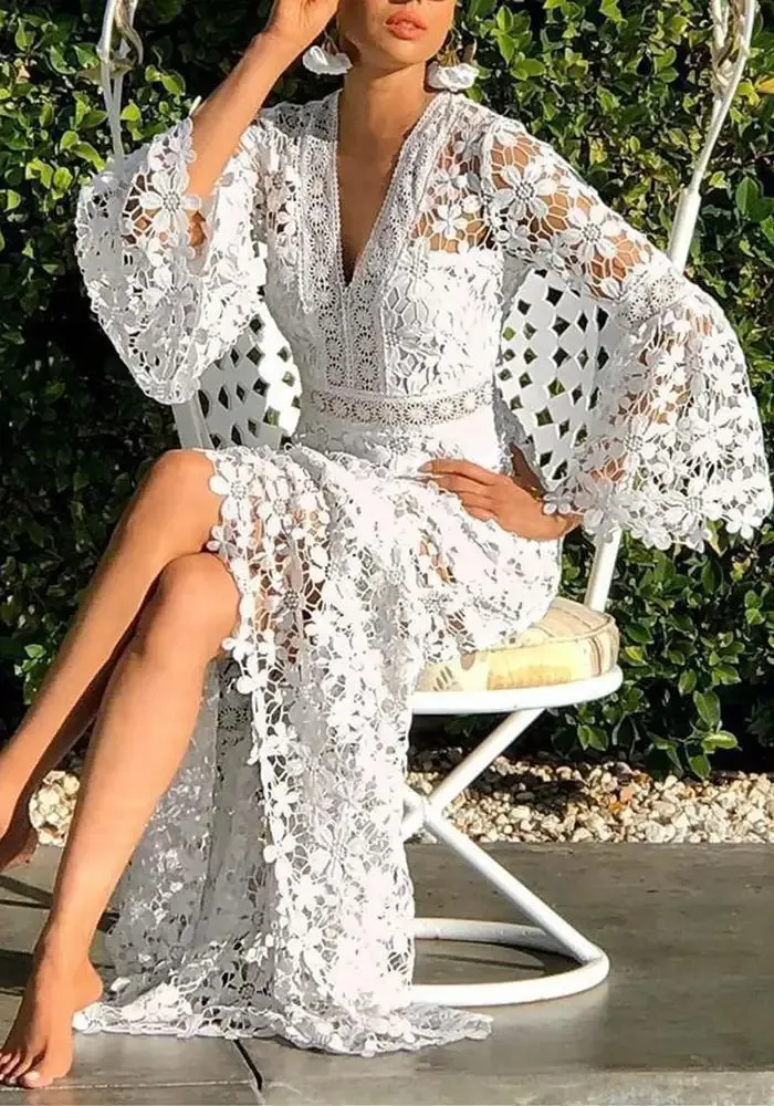 Standout Style Lace Maxi Dress