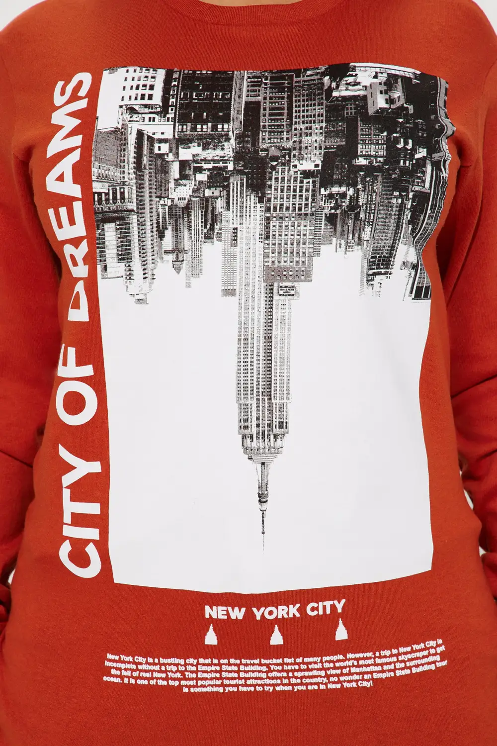 City of Dreams Long Sleeve Tee - Rust