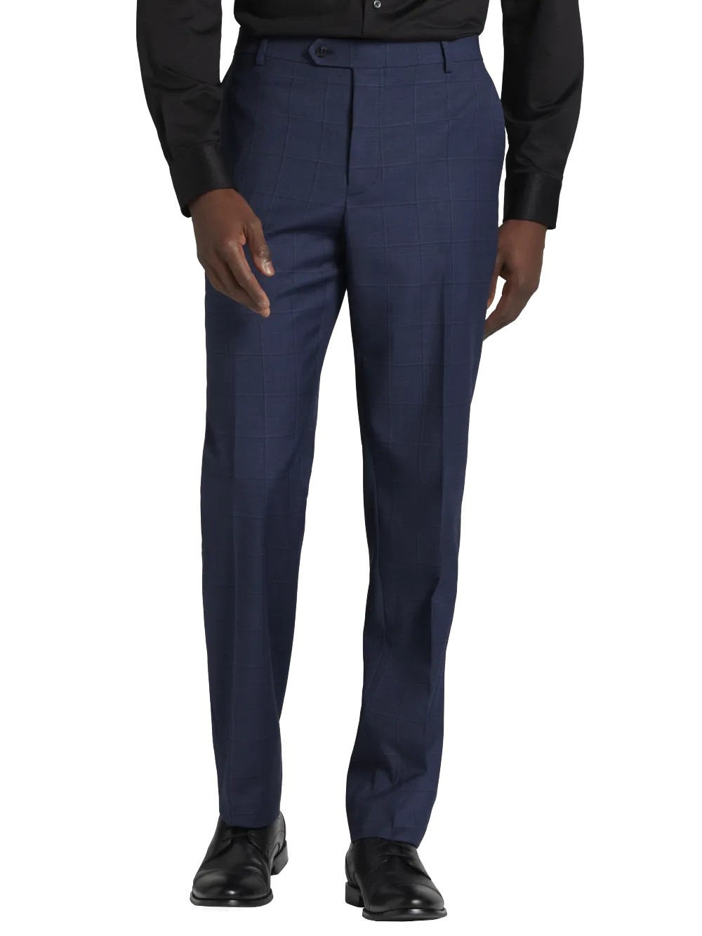 Joseph Abboud Classic Fit Wool Blend Windowpane Suit Pants