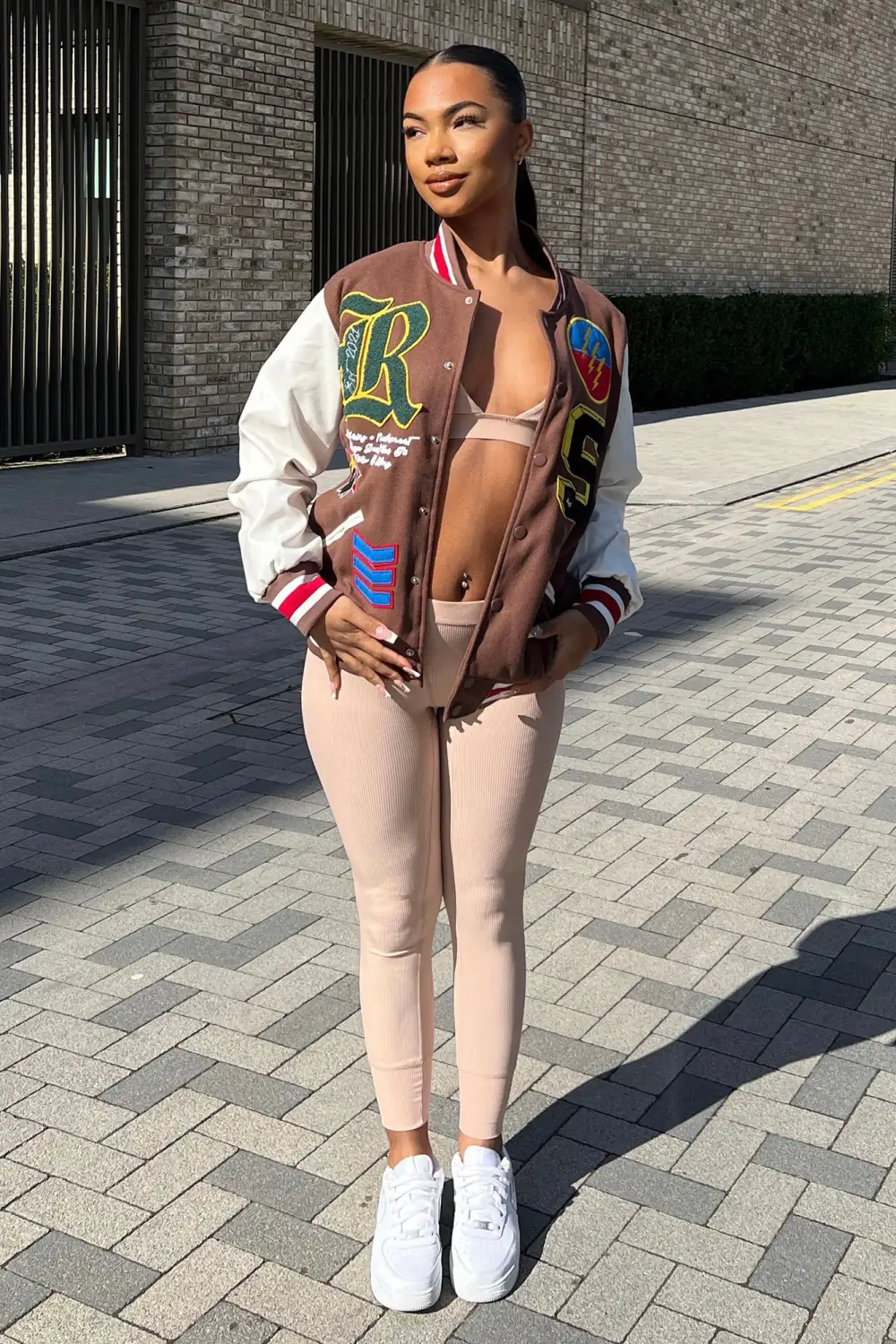 Winning Game Varsity Jacket - Chocolate