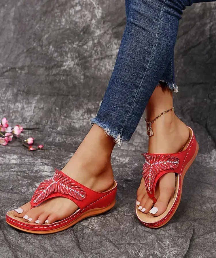 Classic Leather Orthopedic Flip-flop Sandals(⚡Clearance Sale)