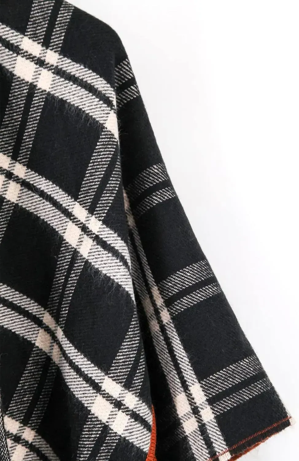 Women's Shawl Wrap Poncho Ruana Cape Open Front Cardigan Shawls for Fall Winter