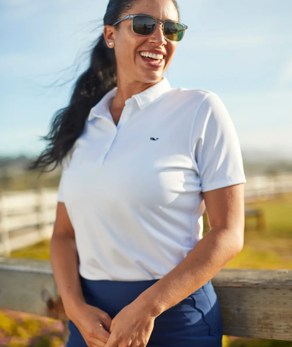 Women's Solid Pique Polo