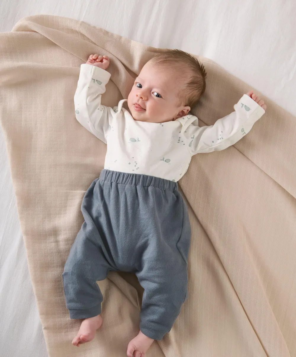 Jacket, Leggings & Bodysuit Outfit Set - Blue