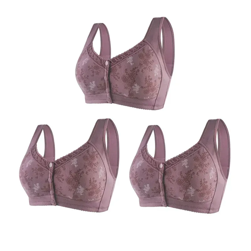 🔥Buy 1 Get 3(3packs)🔥 Mama Cotton Front Closure Bra-FREE SHIPPING
