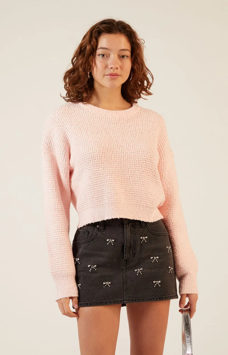 LA Hearts Snug Waffle Knit Sweater