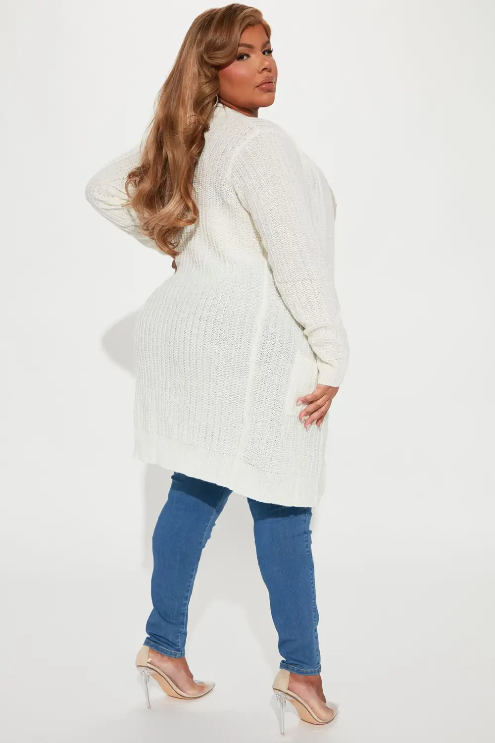 Throw It On Ribbed Cardigan - Ivory