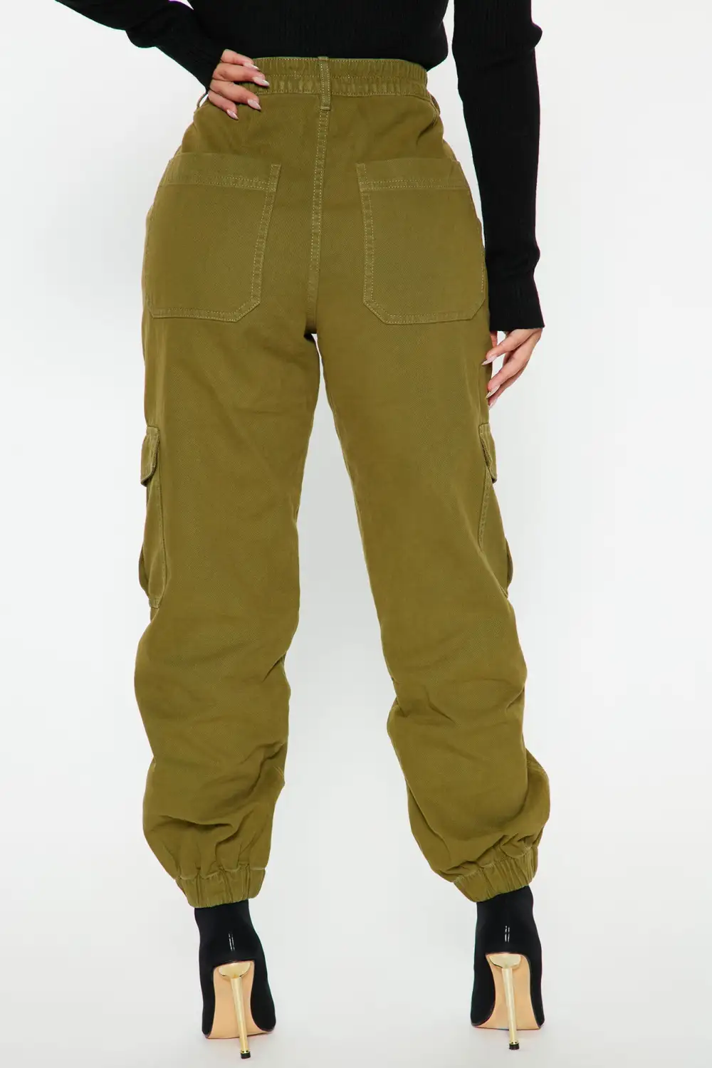 Nice To Meet You Cargo Joggers - Olive