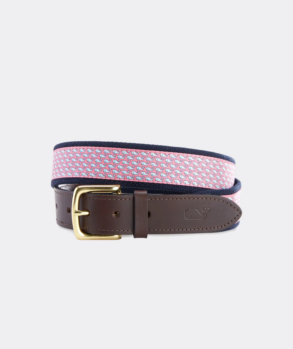 Vineyard Whale Canvas Club Belt