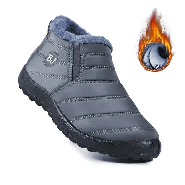 Women's Winter Warm Waterproof Ankle Boots, Insulated Fleece-Lined Non-Slip Snow Boots - Ideal for Outdoor Activities, Cold Weather, and Snowy Conditions