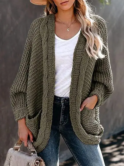 Pure Color Knitting Sweater